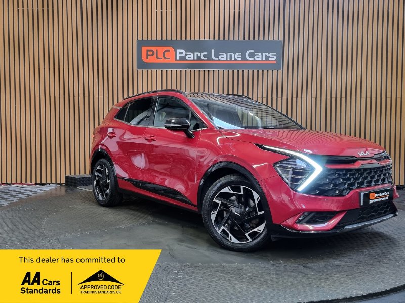 Red 2022 Kia Sportage 1.6 T-GDi 13.8kWh GT-Line S SUV 5dr Petrol Plug-in Hybrid Auto AWD Euro 6 - 11 SERVICES - in Gosforth